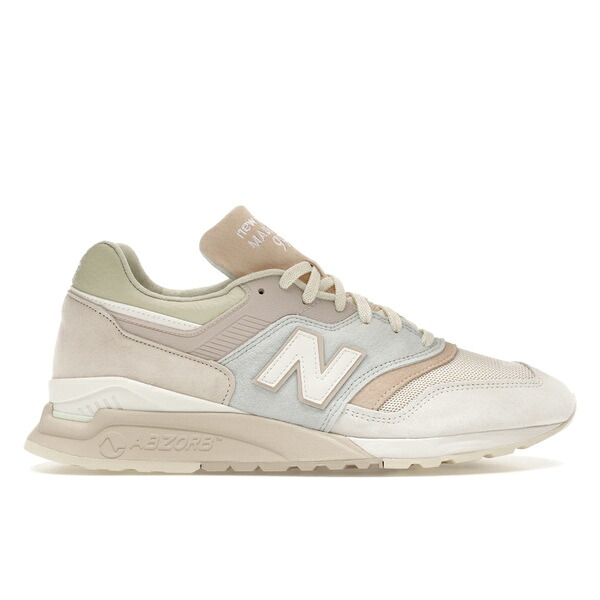 New Balance ニューバランス メンズ スニーカー 【New Balance 997.5 MiUSA Kith Easter White Ice Blue Peach】 サイズ US_8.5(26.5cm) White/Ice Blue/Peach｜asty