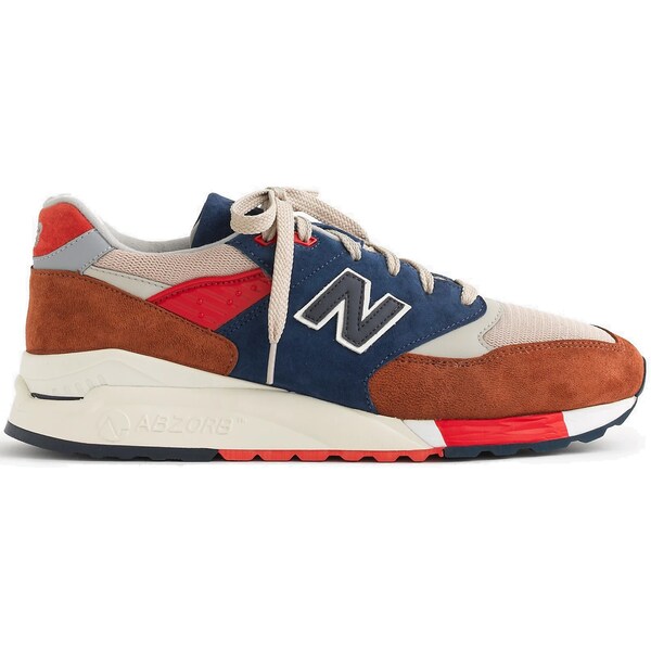 New Balance ニュー平衡にする メンズ スニーカー  【New Balance 998 J. Crew Hilltop Blues】  大いさ US_10(28.0糎) Blue/Brown