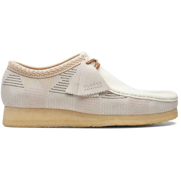 Clarks クラークス メンズ スニーカー  【Clarks Originals Wallabee Off White Hairy】  大いさ US_10(28.0糎) Beige/Off White Hairy