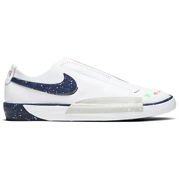 Nike ナイキ メンズ スニーカー  【Nike Blazer Low Slip Planet of Hoops】  大きさ US_9.5(27.5珊) White/Midnight Navy