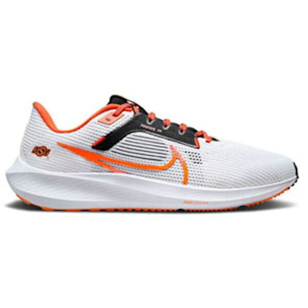 Nike ナイキ メンズ スニーカー  【Nike Pegasus 40 Oklahoma State】  大きさ US_9.5(27.5珊) White/Black/Brilliant Orange