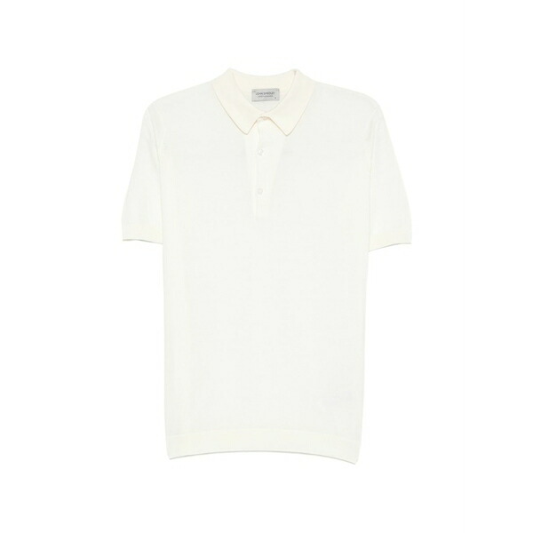 ジョンスメドレー メンズ ポロシャツ トップス Adrian short-sleeves polo shirt Neutrals｜asty