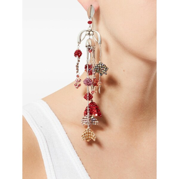イザベル マラン レディース ピアス&イヤリング アクセサリー Catalina beaded-charm single earring Silver|asty