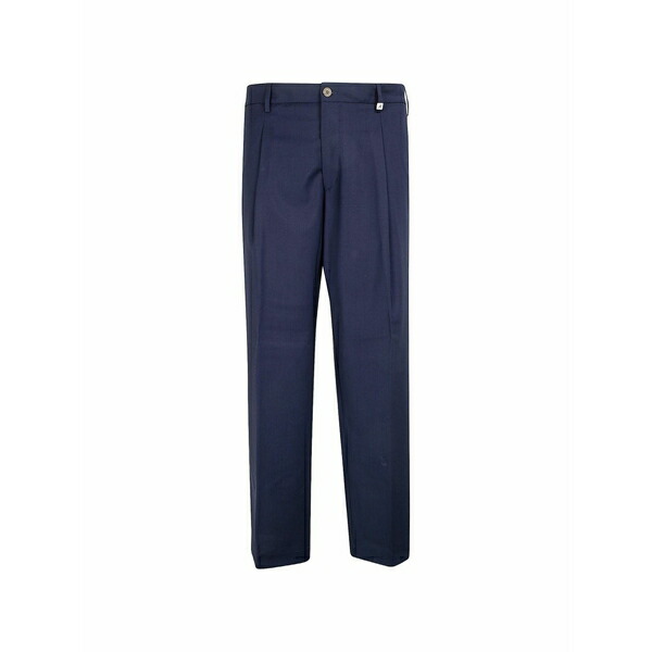 ミース メンズ 心地好いズボン下 ボトムス Pressed-crease wool trousers Blue