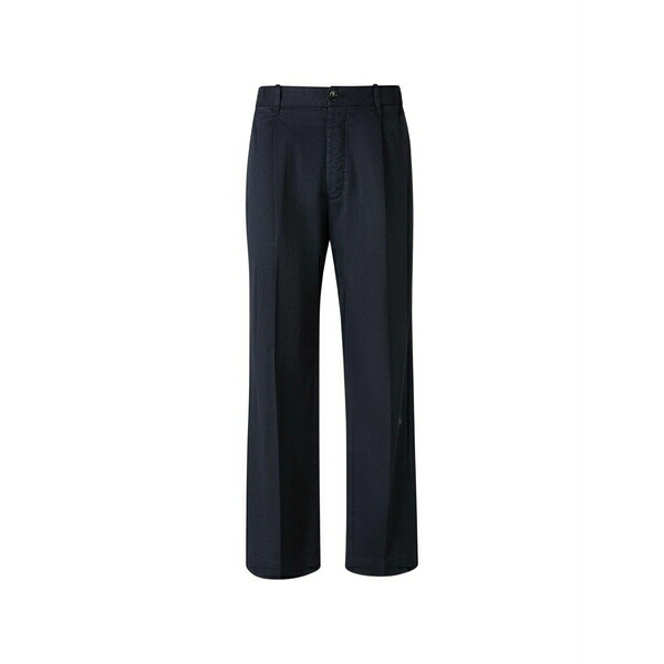 野球クラブ はたご屋 ザ 昼まえ メンズ 心地好いズボン下 ボトムス Philip pleated chinos Blue