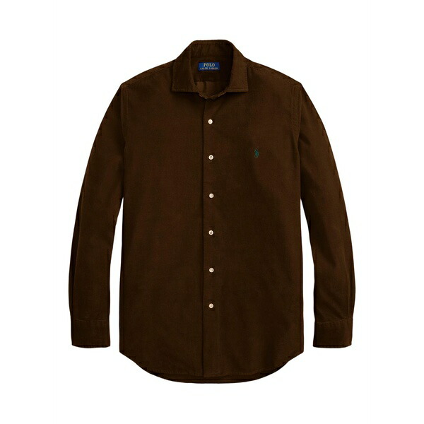ラルフローレン メンズ シャツ トップス Corduroy button-up shirt Brown｜asty