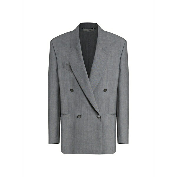 ナインミニッツ レディース 上衣＆上衣 アウター The woman submarine double-breasted peaked-lapel blazer Grey