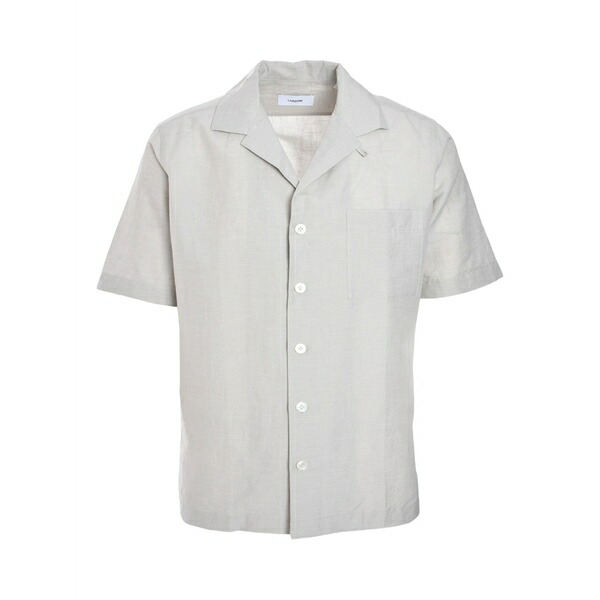 ラルディーニ メンズ プルオーバー トップス Short-sleeve button-up shirt Grey
