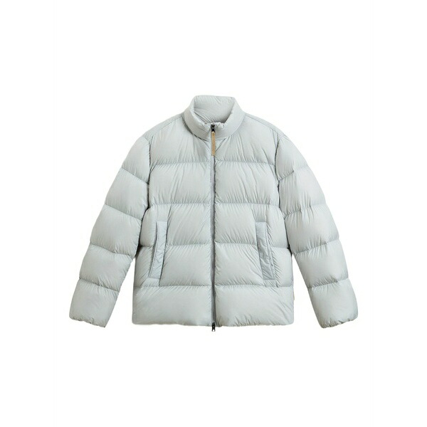 毛糸 資産家 メンズ 厚地の外套 アウター Quilted puffer jacket Blue