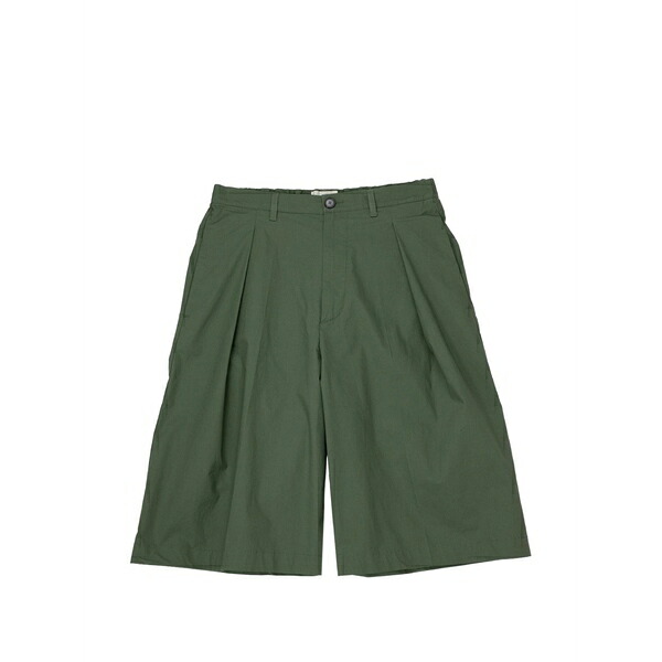 バレナ レディース 心地好いズボン下 ボトムス Amado viano pleated bermudas Green