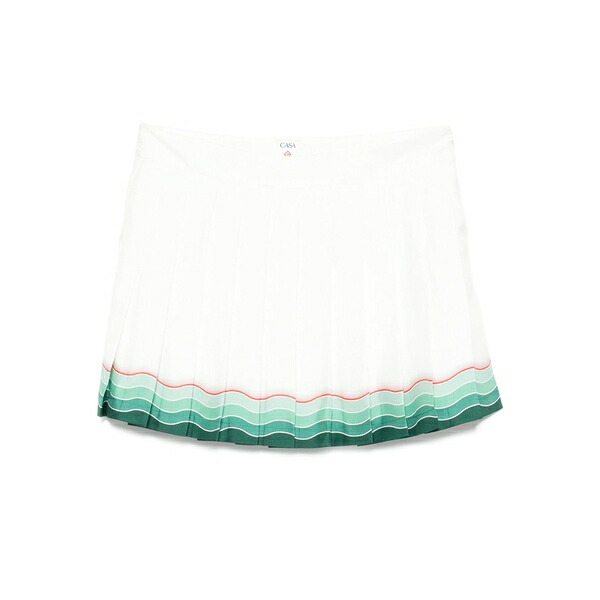 カサブランカ レディース スコート ボトムス Pleated mini skirt White