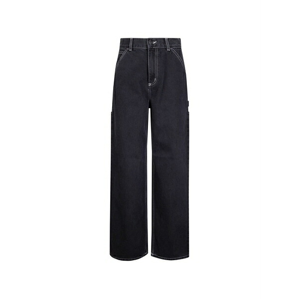 カーハート レディース デニムパンツ ボトムス Jens wide-leg jeans Black｜asty
