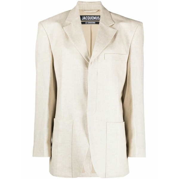 ジャクエムス レディース 上衣＆上衣 アウター La veste d\u0027homme single-breasted blazer Neutrals