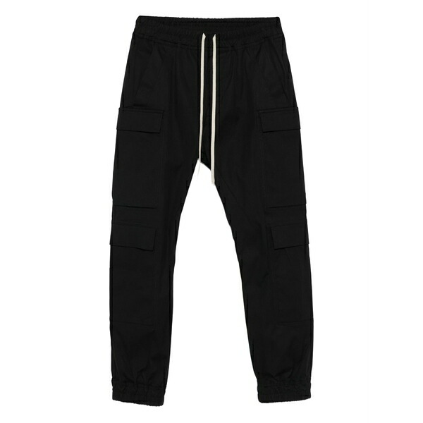リックオウエンス メンズ カジュアルパンツ ボトムス Mastodon drawstring cargo pants Black|asty