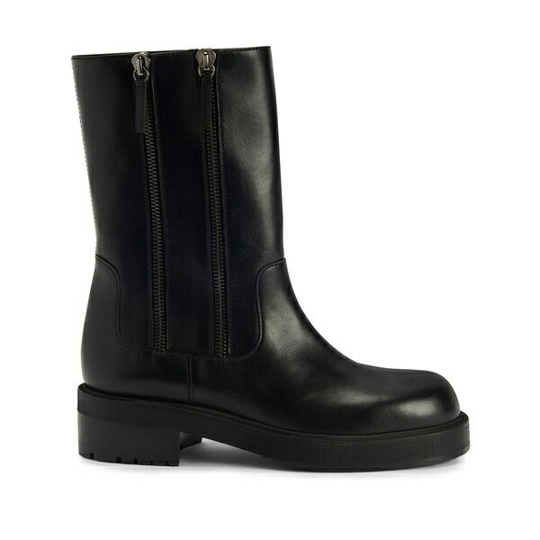 ジュゼッペザノッティ メンズ ブーツ シューズ Faustus man mid-calf combat boots Black｜asty