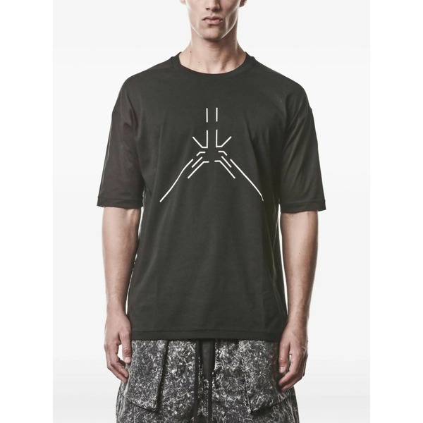 トム・クロム メンズ Tシャツ トップス M ts 933 graphic-print t-shirt Black｜asty