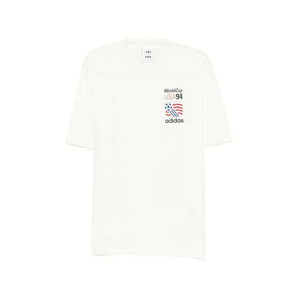 アディダス メンズ プルオーバー トップス Cotton t-shirt Neutrals