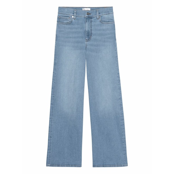 フレーム レディース デニムパンツ ボトムス Wide-leg denim jeans Blue|asty