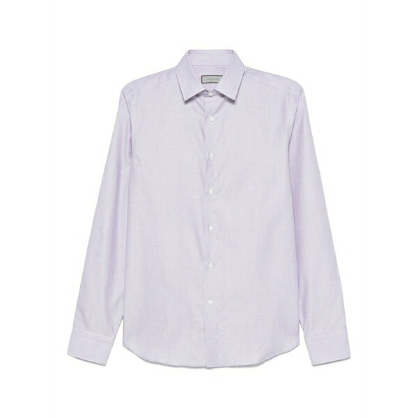 カナーリ メンズ プルオーバー トップス Cotton shirt Purple