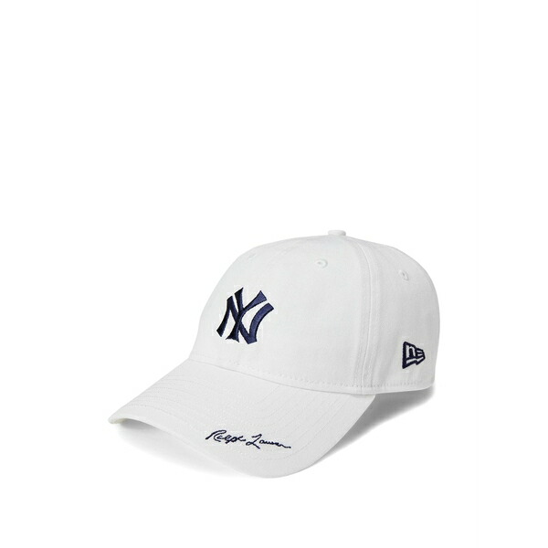 ラルフローレン メンズ かぶり笠 付属品 X new era embroidered baseball cap White