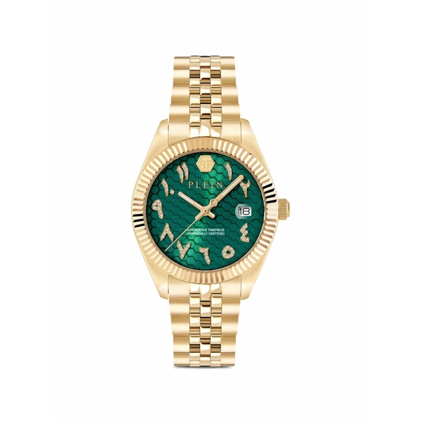 フィリップ飾り気の無い レディース ウォッチ 佩び物 Seperlative 34粍 watch Green