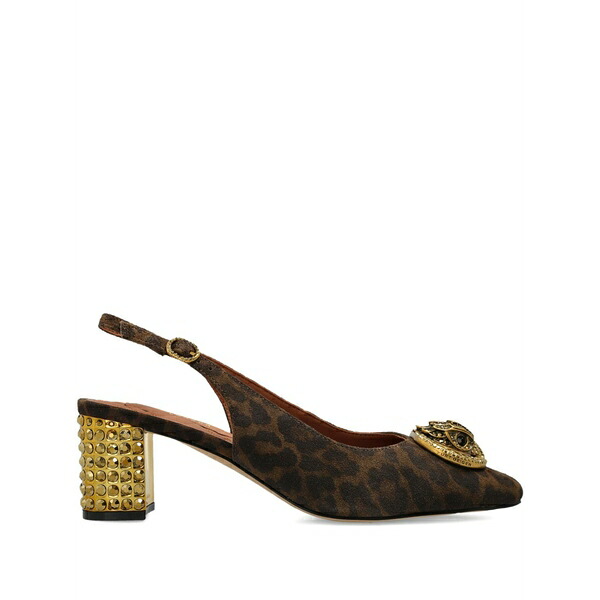 カートジェイガーロンドン レディース パンプス シューズ Embellished block heel pumps Brown