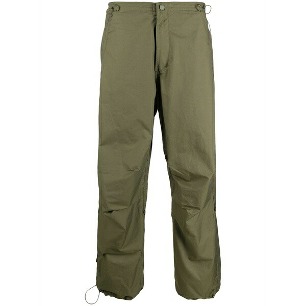 マハリシ メンズ 心地好いズボン下 ボトムス Mid-rise military trousers Green