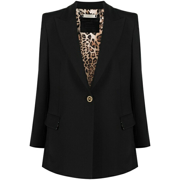 フィリップ飾り気の無い レディース 上衣＆上衣 アウター Peaked lapel blazer Black