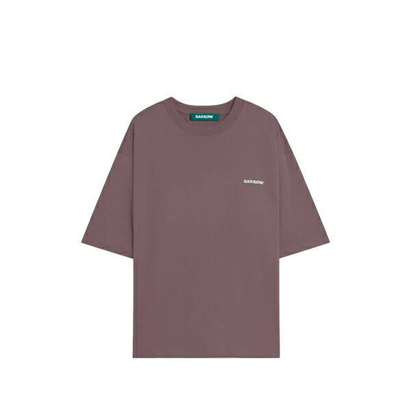 バロウ メンズ プルオーバー トップス Logo t-shirt Purple