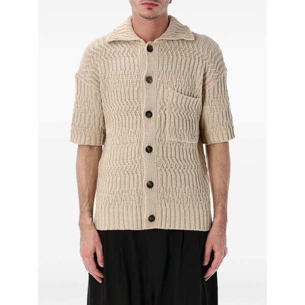 ロベルトコリーナ メンズ ジレー アウター Short-sleeves cardigan Neutrals