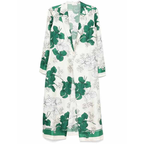 パロッシュ レディース 厚地の外套 アウター Floral-print coat White