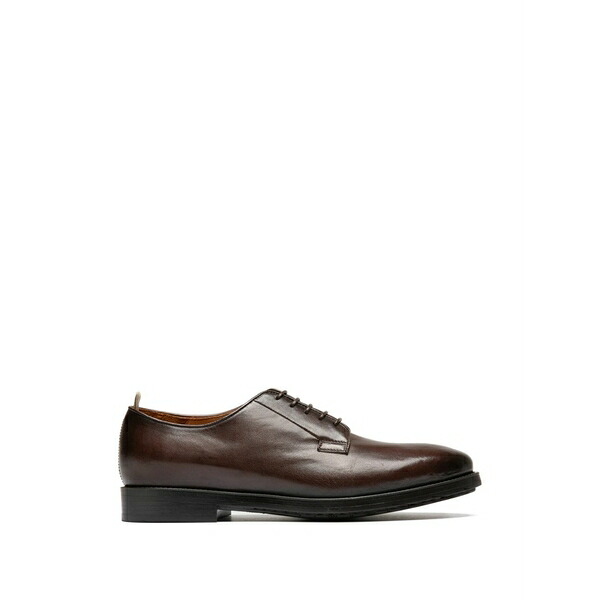オフィチーネ 創作的 メンズ 御召しものシューズ シューズ Leather derby shoes Brown