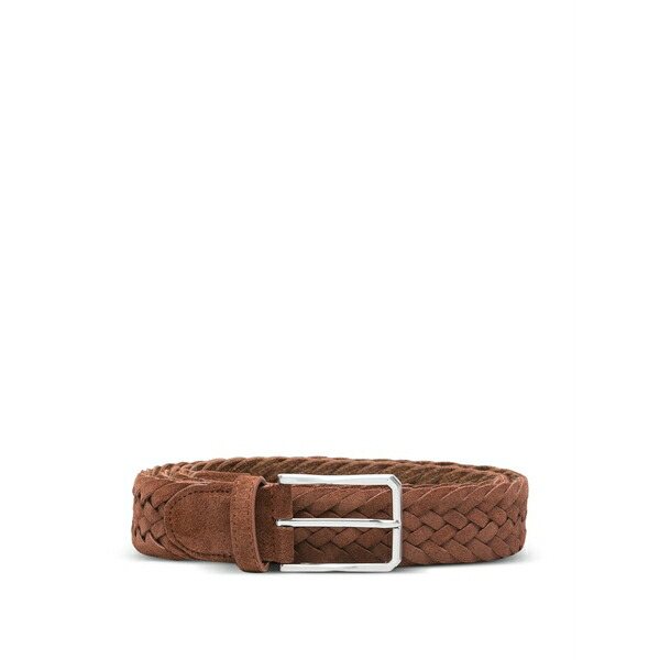 カナーリ メンズ 胴締め 佩び物 Braided belt Brown