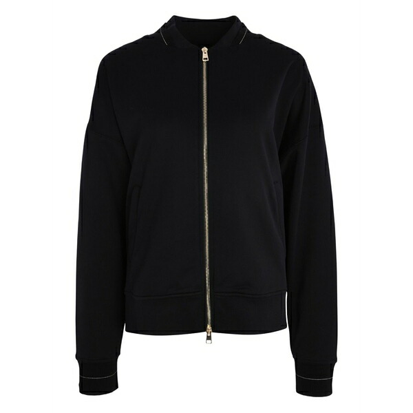 ロレーナアントニアッツィ レディース 編み物\u0026スウェーター アウター Zip-front sweatshirt Black
