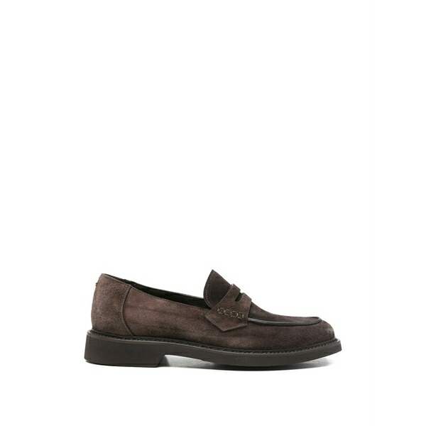 カナーリ メンズ スリッポン・ローファー シューズ Penny-strap loafers Brown
