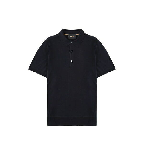 主任者 メンズ スポーツシャツ トップス Silk polo shirt Blue