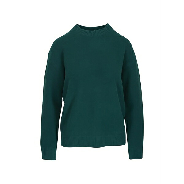 ヴィンス レディース 編み物\u0026スウェーター アウター Mock-neck sweater Green