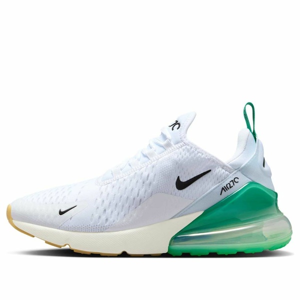 Nike ナイキ レディース スニーカー 【(WMNS) Nike Air Max 270 \u0027White Summit White Stadium Green Black\u0027 AH6789-125】  大きさ US_9.5(26.5糎)