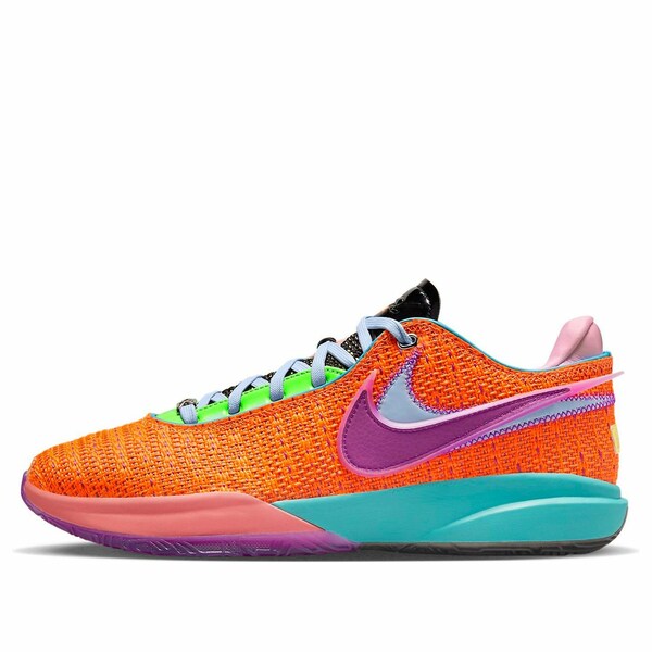 Nike ナイキ メンズ スニーカー Total Orange/Vivid Purple/Green Strike/Hot Punch 【Nike LeBron 20 'Chosen 1' DJ5423-800】 サイズ US_11.5(29.5cm)画像