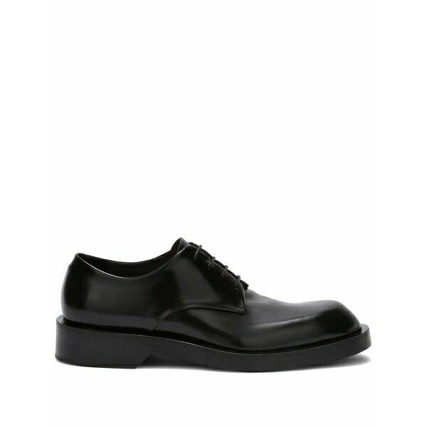 ジル・サンダー メンズ 御召しものシューズ シューズ Leather derby shoes Black
