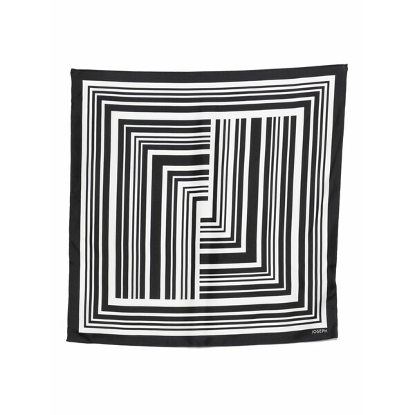 ジョセフ レディース 消音装置・袈裟・えり巻き 佩び物 Kenza striped scarf Black