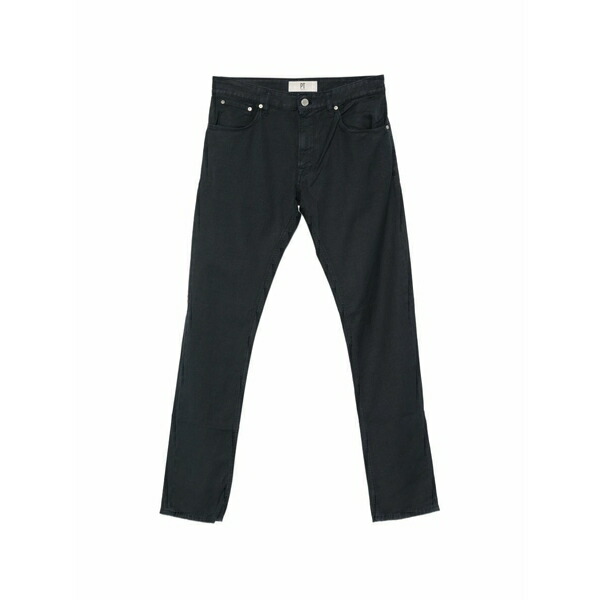 PTトリノ メンズ 心地よいズボン下 ボトムス Logo-patch five-pocket trousers Blue