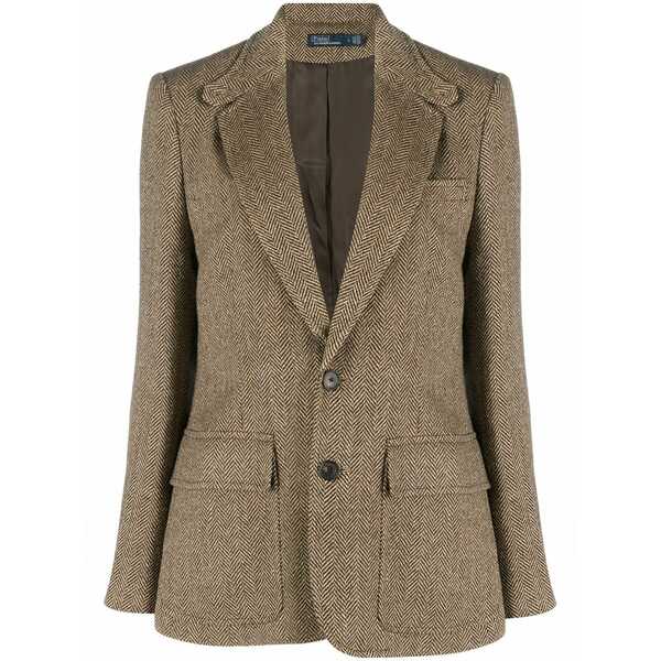 ラルフローレン レディース 上衣＆上衣 アウター Heritage tailored blazer Brown