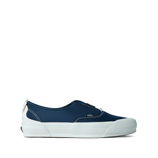 バンズ メンズ スニーカー シューズ Front-zip round-toe sneakers Blue