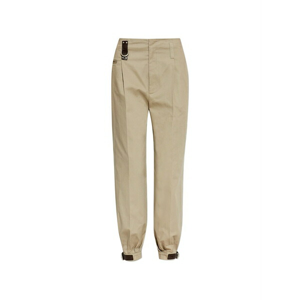 モスキーノ レディース 心地よいズボン下 ボトムス Buckle-cuff trousers Neutrals