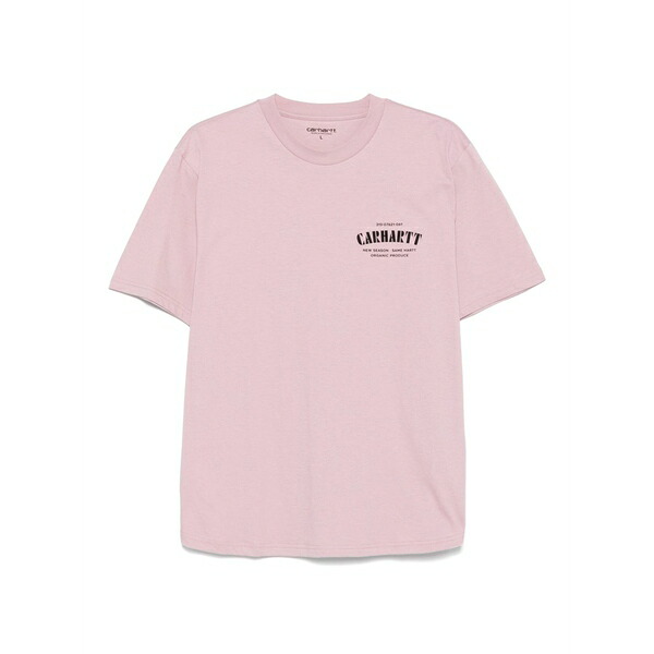 鉄道車両ハート型 メンズ ティーシャツ トップス Catalogue c logo t-shirt Pink
