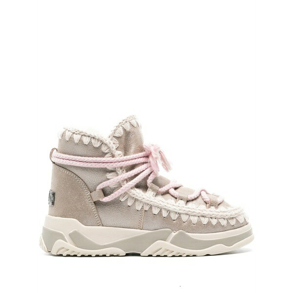 モウ レディース スニーカー シューズ Scoubidou suede sneakers  Gold