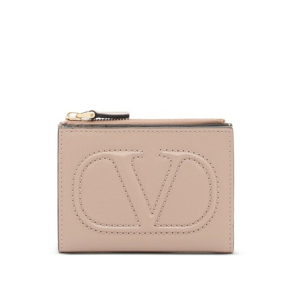 ヴァレンティノ ガラヴァーニ レディース 銭入れ 添え物 Compact vlogo walk wallet インチ calfskin Neutrals