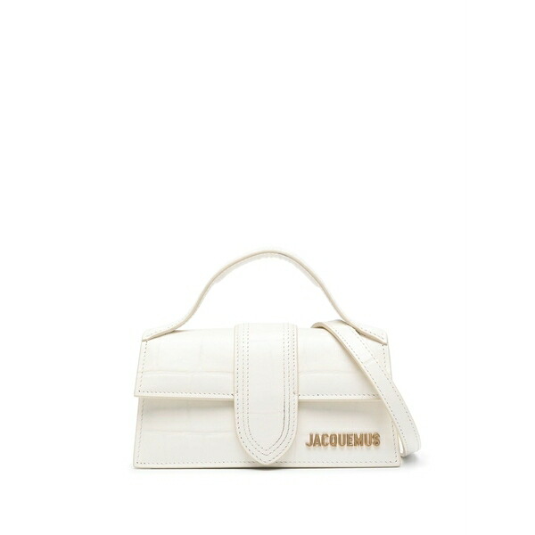 ジャクエムス レディース ハンドバック 御徒面子 Le bambino leather mini bag White