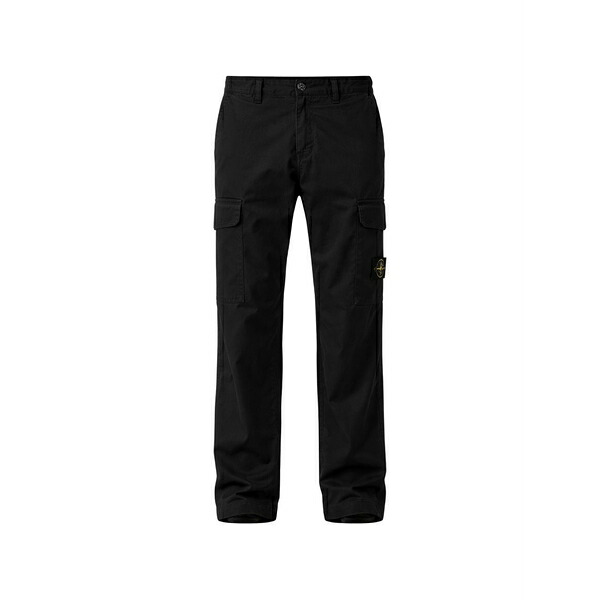 ストーンアイランド メンズ 心地よいズボン下 ボトムス Logo-patch cargo pants Black